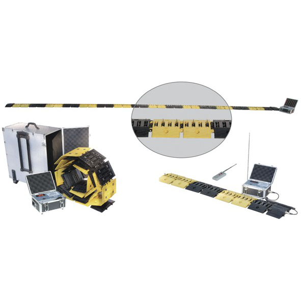 Portable remote control tyre breaker